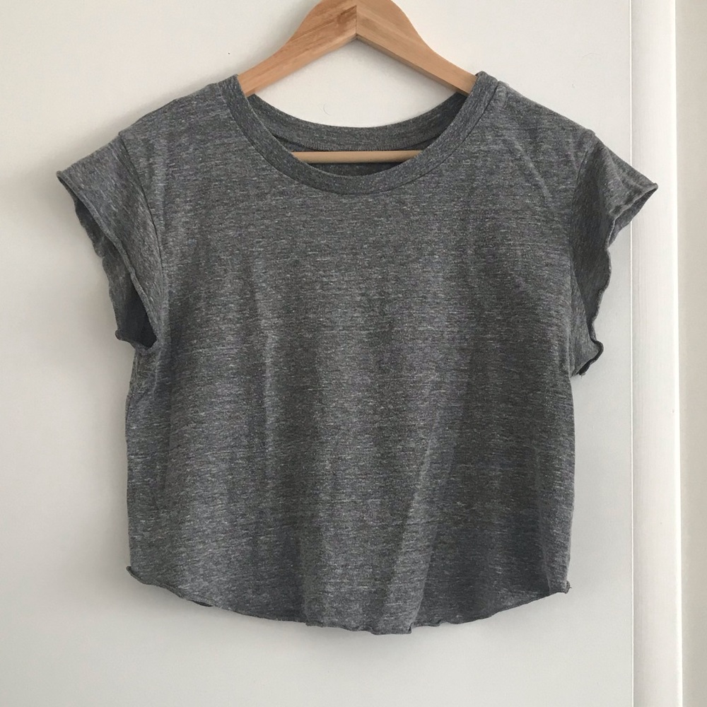 Cropped grey t-shirt - Brandy Melville